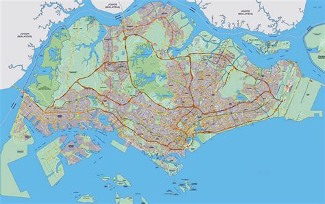 street map of singapore.